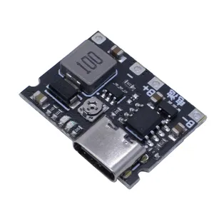 3.7V To 9V 5V 2A DC-DC Step Up Boost Module 18650 Lithium Battery Charging Discharging Board Type-C DC TP4056