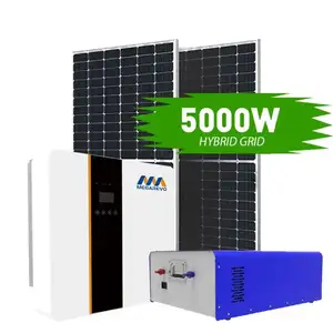 Coût du système d'énergie solaire 5kw Système de panneaux solaires Système de panneaux solaires pour les générateurs d'énergie alternative à la maison