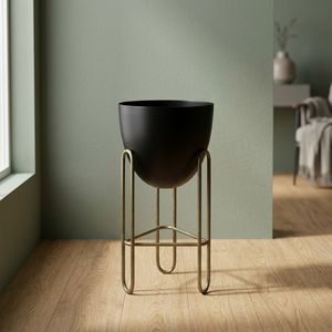 Jardinière en fer galvanisé, durable et écologique, pour la décoration de la maison et du jardin - Artisanat indien - Product Image 1