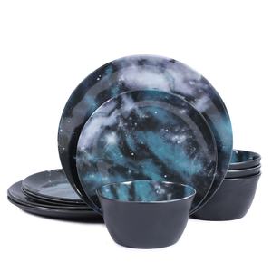 Set di piatti in melamina Ultra resistente con cielo <span class=keywords><strong>stellato</strong></span> Set di stoviglie in melamina - Product Image 1