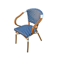 Fabricant de chaises en rotin toutes saisons, chaise en rotin empilable de haute qualité, classique, pour restaurant, patio, jardin, extérieur, avec accoudoirs