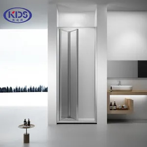 Modern Small Bathroom Design 6mm Aluminum Frame Folding Glass Shower Door