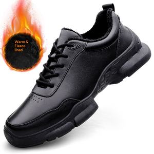 Chaussures de sport Torre Autumn confortables et respirantes en cuir de vachette, semelle souple, pour la course en extérieur, tendance, décontractées, noires, pour le travail - Product Image 4