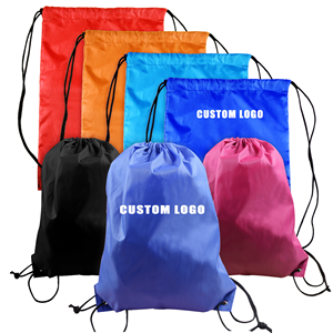 Sacs à dos de sport personnalisables en polyester avec cordon de serrage, imperméables en tissu Oxford, pour marathon et publicité promotionnelle - Product Image 1
