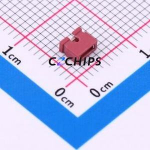 HC-JP200-1-35-OP-R-G1 Shorting Cap / Jumper Cap P=2mm Connector 1x2 2mm Open Top Type 1.5A - Product Image 1