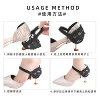 Lanières de remplacement élastiques pour chaussures à talons hauts, antidérapantes, avec bordure en dentelle amovible pour lacets