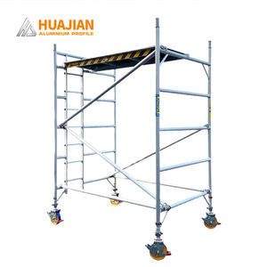 एल्यूमीनियम और स्टील सीढ़ी प्रकार फ्रेम मचान एल्यूमीनियम मचान निर्माण प्रणाली फ्रेम आउटडोर उपयोग के लिए मचान - Product Image 3