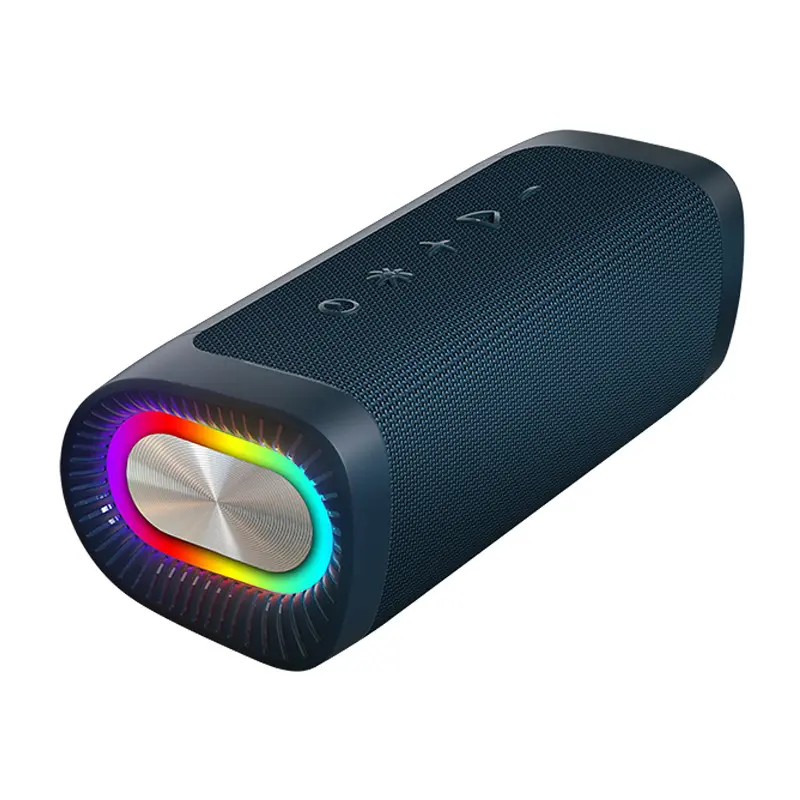 Speaker Bluetooth nirkabel, speaker Bluetooth nirkabel tahan air luar ruangan portabel volume tinggi bass berat ringan RGB baru