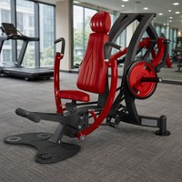 Machine de presse pectorale verticale professionnelle pour salle de sport, équipement de musculation pour pectoraux et deltoïdes antérieurs, à charge par plaques d'acier, durable