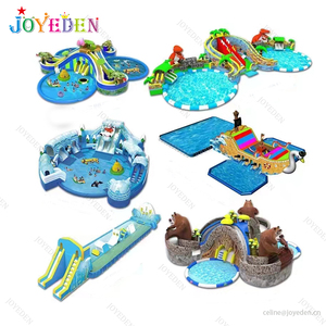 Hot bán vui chơi giải trí công viên thương mại nước khác chơi thiết bị nước <span class=keywords><strong>Inflatable</strong></span> lâu đài với Slide - Product Image 6