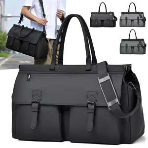 Profession eller wasserdichter PU Travel Gym <span class=keywords><strong>Duffle</strong></span> <span class=keywords><strong>Bag</strong></span> Organizer Langlebiger, langlebiger Reiß verschluss für Pendler-Freizeit-Yoga-Outdoor-Aktivitäten - Product Image 1