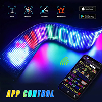 Affichage LED Flexible Programmable couleur 5V Devil Eyes Light LED Signs Panneau d'écran avec APP Control pour fenêtre de voiture