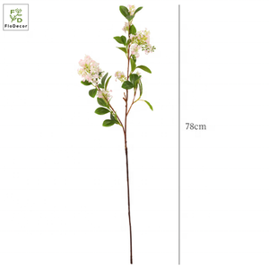 Flor de Murraya <span class=keywords><strong>Paniculata</strong></span> de Seda Artificial al por Mayor, Decoración para el Hogar <span class=keywords><strong>y</strong></span> Bodas, Color Morado <span class=keywords><strong>y</strong></span> Blanco - Product Image 4