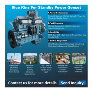 Motori Diesel G-Drive a 6 Cilindri in Linea, 330KW 412.5KVA 442.5HP 50Hz Trifase, per Unità <span class=keywords><strong>di</strong></span> Alimentazione <span class=keywords><strong>di</strong></span> Backup per Edifici Commerciali - Product Image 4