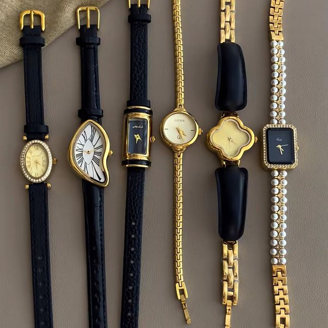 Fashion and Trend Ankela Red Vintage Womens Watch Is a Niche High-end Quartz With a Retro Simple Style