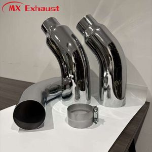 Precio al por mayor: Tubo de <span class=keywords><strong>escape</strong></span> cromado aprobado para el mercado estadounidense, codo de <span class=keywords><strong>escape</strong></span> de 4 y 5 pulgadas, puntas de <span class=keywords><strong>escape</strong></span> 47 y 58 - Product Image 3