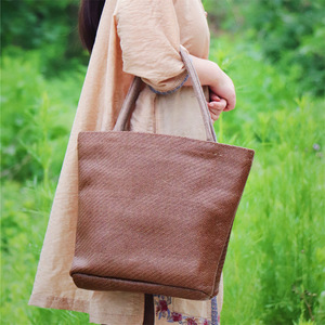 Rattan Tote <b>Bag</b> <b>Large</b> Brown Straw Bohemian Style Women's <b>Beach</b> <b>Bag</b> - Product Image 2