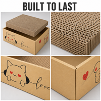 Recharge de remplacement pour griffoir à chat en carton ondulé, planche à gratter réversible pour arbre à chat, vente en gros usine