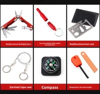 Kit de survie d'urgence multifonctionnel en tôle pour l'extérieur