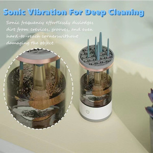 USB Charging Automatic Portable Makeup Brush Cleaner Rechargeable Electric Makeup Brush Cleaner <b>Tool</b> for Nails - Product Image 6