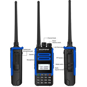 Originale BaoFeng BF-H7 potente <span class=keywords><strong>Walkie</strong></span> <span class=keywords><strong>Talkie</strong></span> 10W Dual Band UHF VHF Radio bidirezionale portatile FM ricetrasmettitore Real 10W Ham Radio - Product Image 6