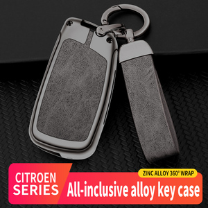 Étui de clé en alliage de zinc tendance pour Citroën <span class=keywords><strong>C3</strong></span> <span class=keywords><strong>C3</strong></span> <span class=keywords><strong>Aircross</strong></span> E <span class=keywords><strong>C3</strong></span>, protection intégrale pour clé de voiture, <span class=keywords><strong>accessoires</strong></span> - Product Image 4