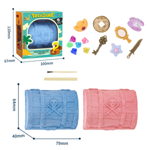 Kit de jouets éducatifs STEM populaires pour filles : 6 modèles de coquillages assortis contenant différents <span class=keywords><strong>mini</strong></span>-jouets sirènes à déterrer - Product Image 3