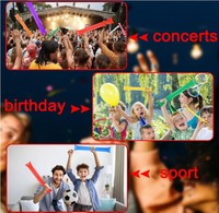 Bâton de cheering gonflable multicolore personnalisable en gros avec bruit sonore