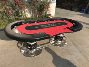 Vendita in fabbrica tavolo da Poker professionale da tavolo da Poker 10 posti di alta qualità da tavolo Poker personalizzato Blackjack - Product Image 1