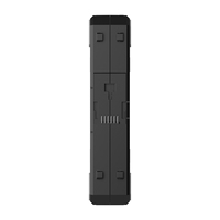 Ruix, caja ARGB a granel de Color negro, ventiladores, estilo de bloque de construcción, computadora para juegos, Mini PC, fundas con ventilador, ventilador de 120mm, enfriador