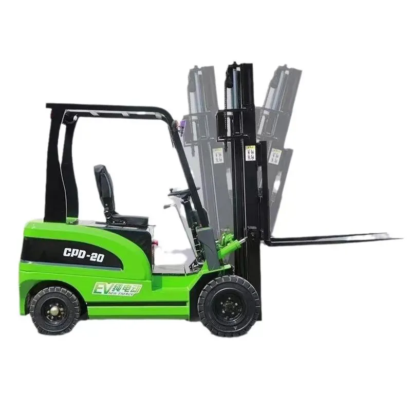 Fabrika toptan 1.5 2 2.5 3 3.5 ton 4.5 5 6 m yan shift 4 tekerlek lityum pil palet istifleyici dizel elektrikli forklift