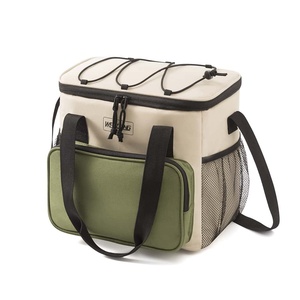 Neoprene Insulated Cooler Bag Portable Picnic Backpack Blue with Mesh Side Pocket All Seasons Use - Product Image 2