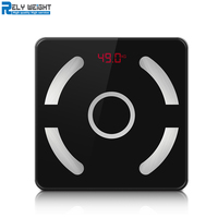 Balance sans fil Bluetooth Body Fat LED Digital noir blanc Smart Weight Body Composition Analyzer Bathroom Scales