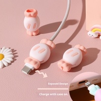 Protecteur de câble en silicone 3D mignon en forme de bonbon, anti-casse, pour câbles de charge USB C et Lightning