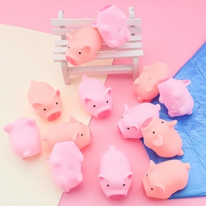 ของเล่นหมูบีบสุดน่ารัก ของเล่นบีบสัตว์เลี้ยงนุ่มนิ่มสำหรับเด็ก ของเล่นบีบแก้เครียด มีเสียง ยางนิ่ม ของเล่นบีบหมูขนาดเล็ก บรรเทาความเครียด - Product Image 2