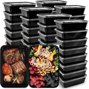 Contenedores de Alimentos Rectangulares Desechables, Caja de Plástico <span class=keywords><strong>para</strong></span> Preparación de <span class=keywords><strong>Comidas</strong></span> con Tapa Transparente, Caja de Empaque <span class=keywords><strong>para</strong></span> Comida Rápida <span class=keywords><strong>para</strong></span> <span class=keywords><strong>Llevar</strong></span>, Venta al por Mayor - Product Image 1