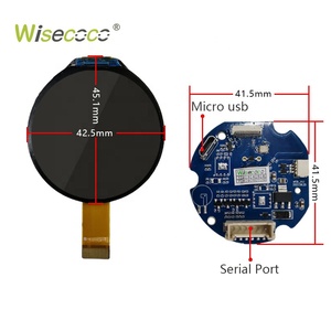 Maßgefertigter 1,52 1,53 1,6 2,1 Zoll UART-Knopf Kreisförmiger Rundbildschirm Drehgeber-Schalter Smart Control Panel Encoder-Knopf - Product Image 5