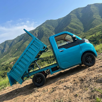 Camion de travail électrique, mini pick-up 4x4, véhicule à quatre roues, boîte de chargement fermée pour l'agriculture et l'élevage américains