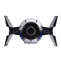 Speaker Bluetooth Model Pesawat Tempur TK-01 dengan Lampu LED Sci-Fi, Subwoofer Nirkabel Bass Tinggi, Speaker Portabel untuk Gaming/Hadiah