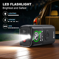 Pompe à air multifonction puissante, batterie externe 10000 mAh, lampe torche, compresseur intelligent pour camion 4000 mAh, gonfleur de pneus portable pour voiture