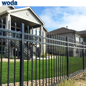 Clôture en acier noir aux Philippines 7ft X 8ft <span class=keywords><strong>Serre</strong></span> et poteau de clôture Tuyau en acier galvanisé utilisé pour la cour à la maison - Product Image 3