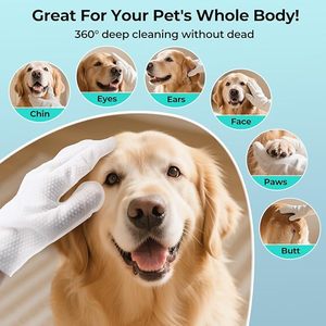 Lenços Umedecidos para Animais de Estimação, Ecológicos e Biodegradáveis, Luvas de Limpeza para Cães, Venda Quente de Fábrica - Product Image 2