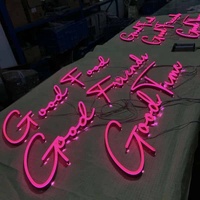Lampu Neon LED Bentuk Mawar Kustom, Logo Sesuai Pesanan, Dekorasi Dinding untuk Toko Bunga, Latar Foto