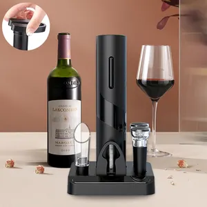 Ouvre-bouteille de vin électrique avec coupe-papier, tire-bouchon automatique Rechargeable en un clic pour les amateurs de vin rouge, pour les fêtes, les bars et les bars