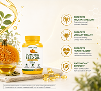 Capsules d'huile de graines de citrouille en gros ODM OEM - Soutien naturel pour la santé de la prostate et la fonction urinaire des hommes, certifié Halal, 120 gélules