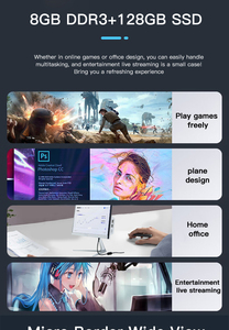 Precio de fábrica 23,8 pulgadas Core I3 I5 I7 PC de escritorio todo en uno <span class=keywords><strong>DDR3</strong></span> DDR4 Monoblock 8G 16G 32G Ram 1TB SSD All in One Computers Set - Product Image 4