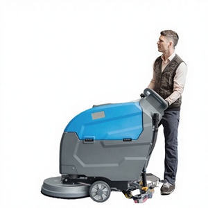 Electric <b>Walk</b>-Behind Floor Scrubber HDS75 Push Type Floor Cleaning <b>Machine</b> 110 V 220 V Industrial Facility Use - Product Image 2