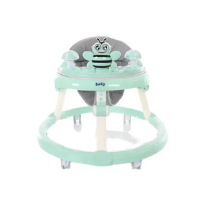 Andador para Bebé Portátil con Diseño de Abeja y Bandeja Musical Desmontable / Andador para Bebé con Asiento Acolchado Ajustable y Cómodo - Product Image 2