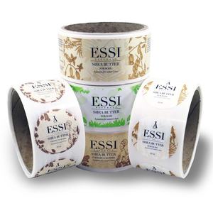 Etiquetas Adhesivas Personalizadas Crown Win, Papel Sintético de Poliéster Laminado Mate, Acabado Brillante, UV Localizado, Lámina Dorada, Materiales Reciclados - Product Image 2