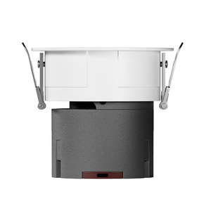 Plafonnier encastré commercial 12W noir LED, corps en aluminium, ouverture 75mm, AC110V, éclairage intérieur, garantie 3 ans, IP20 - Product Image 4